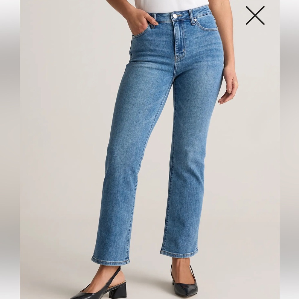 Everlane High RiseStraight Blue Jeans Woman’s Size 28 Regular Light Wash